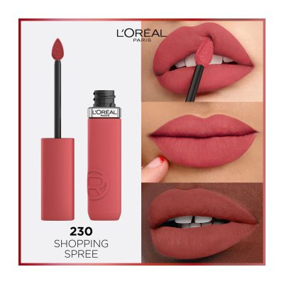 loreal230 LOREAL PARIS INFALIBLE MATTE RESISTANCE LIQUID LIPSTICK 230