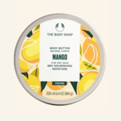 THE BODY SHOP BODY BUTTER MANGO FOR DRY SKIN ROSE 200 ML