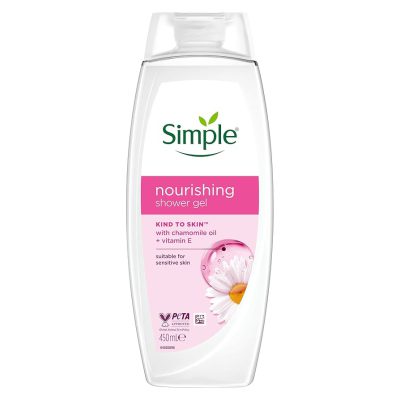 SIMPLE NOURISHING SHOWER GEL CHAMOMILE OIL+VITAMIN E  450ML