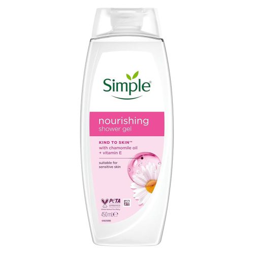 SIMPLE NOURISHING SHOWER GEL CHAMOMILE OIL+VITAMIN E  450ML