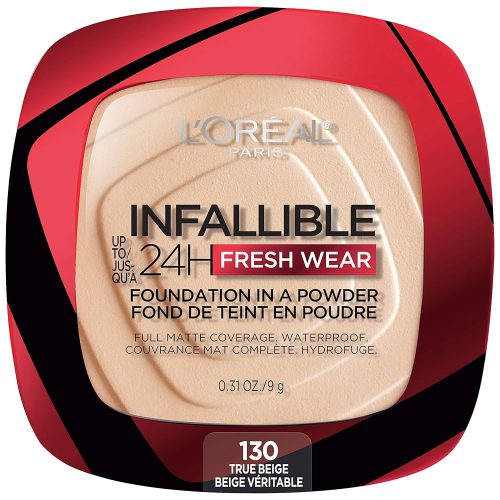 LOREAL INFAILLIBLE FOUNDATION IN A POWDER 24 HRS 130 TRUE BEIGE