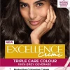 LOREAL PARIS EXCELLENCE CRÈME PERMANENT HAIR DYE, UP TO 100% GREY HAIR COVERAGE, 3 NATURAL DARKEST BROWN