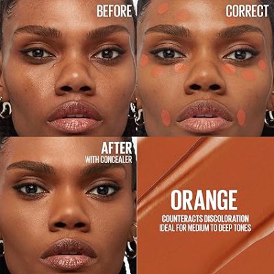 MAYBELLINE ERASER, COLOUR CORRECTING CONCEALER (ORANGE)