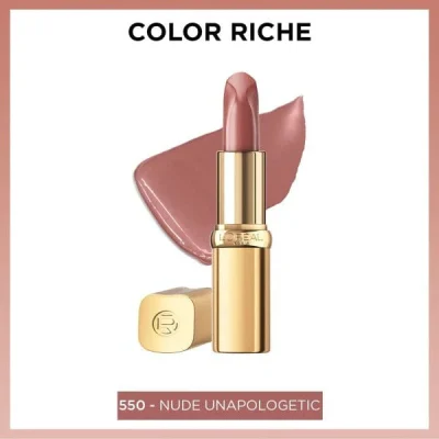LOREAL PARIS COLOR RICHE SATIN LIPSTICK 550 LE NUDE UNAPOLOGETIC