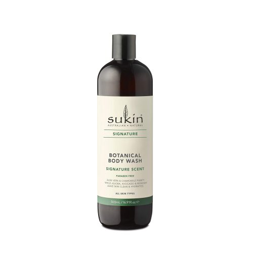 SUKIN AUSTRALIAN  BOTANICAL BODY WASH SIGNATURE SCENT PARABEN FREE 500ML