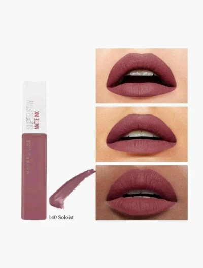 image (5) MAYBELLINE SUPERSTAY MATTE INK -140 SOLOIST