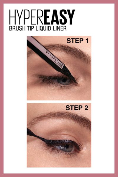 MAYBELLINE HYPEREASY BRUSH TIP LINER EYELINER 800 PITCH BLACK
