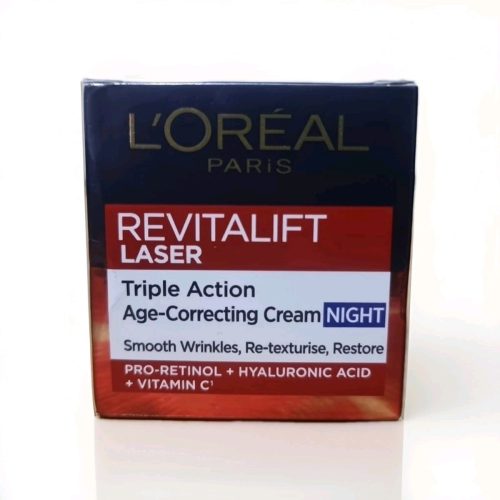 LOREAL REVITALIFT LASER TRIPLE ACTION CREAM NIGHT 40+ 50ML