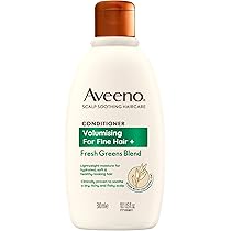 Aveeno Scalp Soothing Haircare Volumising For Fine Hair+Fresh Greens Blend Conditioners 300ml
